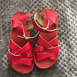 Kids red sandals
